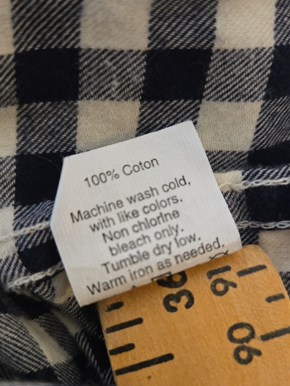 J Crew Flannel Black And White Check Pajamas Size Small - Picture 8 of 8